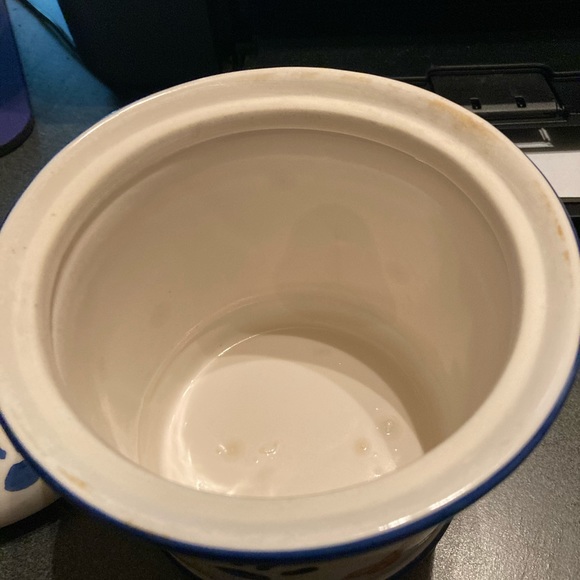 Pet. treat jar ceramic cute with paws treats bones - Picture 3 of 3